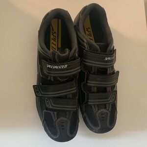Specialized Black Cycling Shoes with Straps